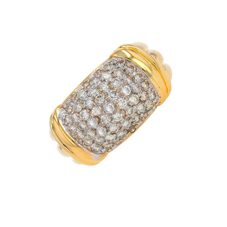 Acheter Bague vintage diamants 0.55 carat or jaune 8.10g Comme neuf - 1800,00 € Bague vintage diamants 0.55 carat or jaune 8.10g Comme neuf - reconditionné disponible sur Gemme Les Bijoux